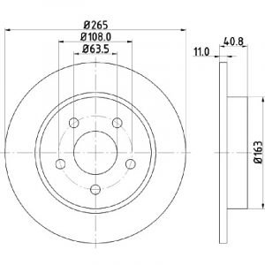 Bremsscheibe (1 Stück)<br>036-2470090C