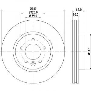 Bremsscheibe (1 Stück)<br>036-3560060C