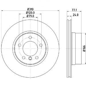 Bremsscheibe (1 Stück)<br>036-1260340C